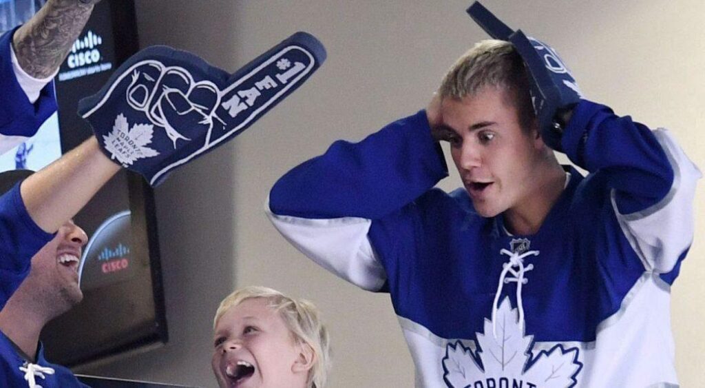 justin Bieber Toronto Maple Leafs