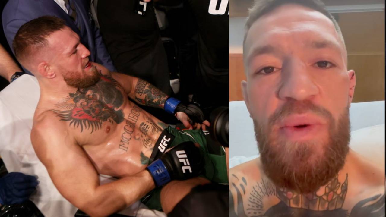 Conor McGregor sends message to Dustin Poirier after undergoing leg surgery