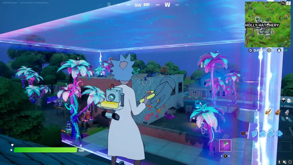 Fortnite- Where to place the bioscanner in the alien biome