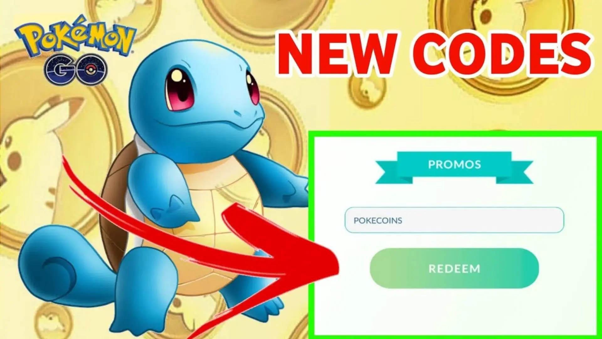 Pokemon Go Active promo codes
