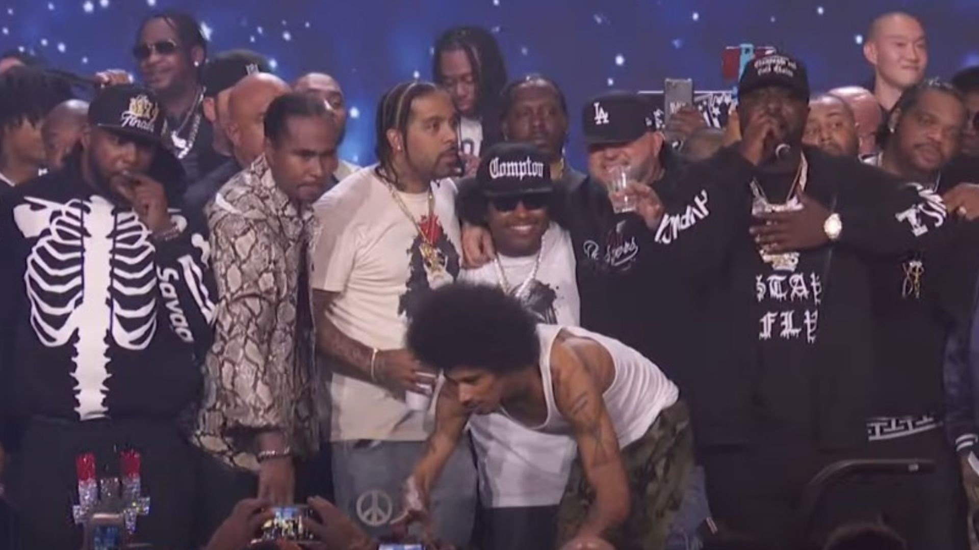 Fighting Erupts during the Verzuz Battle between Bone Thugs-N-Harmony and the Three 6 Mafia