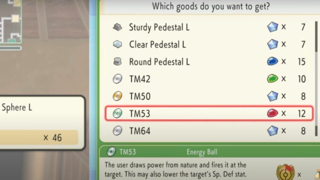 TM53 energy ball