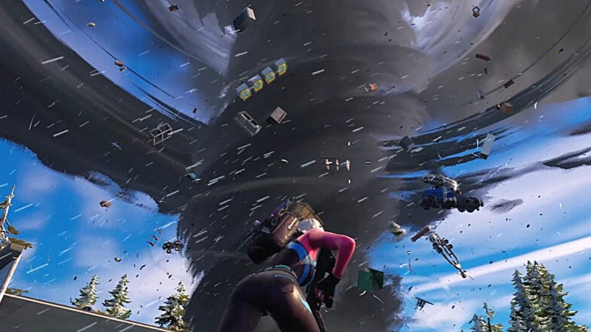 FORTNITE TORNADOES AND LIGHTNING APPEARING IN GAME
