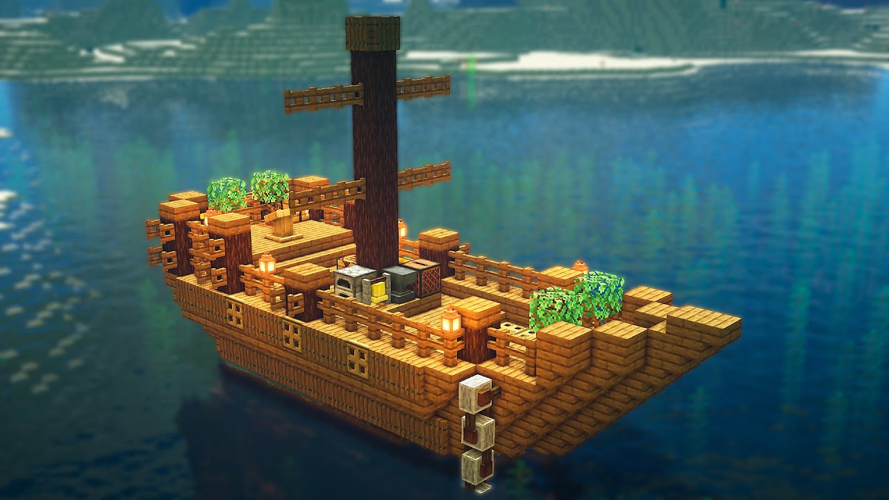 minecraft fishing boat