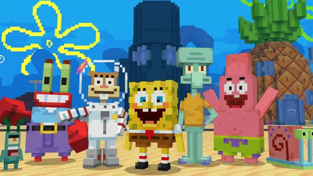 Minecraft The SpongeBob SquarePants DLC for is now available
