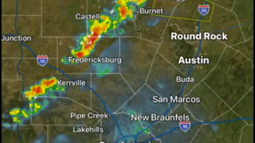 Austin and the surrounding areas are under a tornado watch