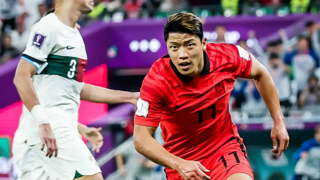 A 2-1 victory over Portugal moved South Korea through to the elimination round