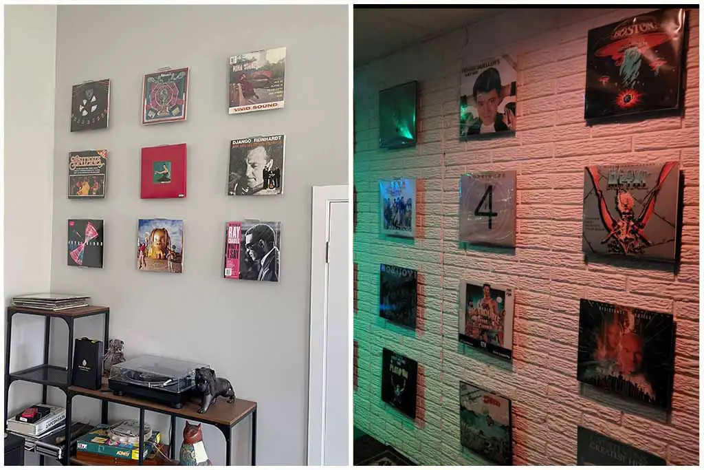 Vinyl Record Shelf Stand and Wall Mount Display