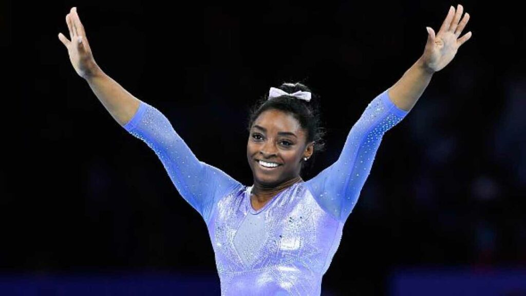 Simone Biles submits new uneven bars element for 2024 Olympics