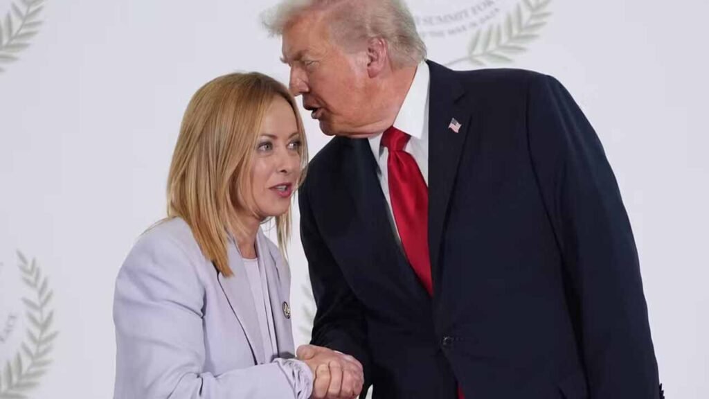 giorgia meloni and trump g7 2026