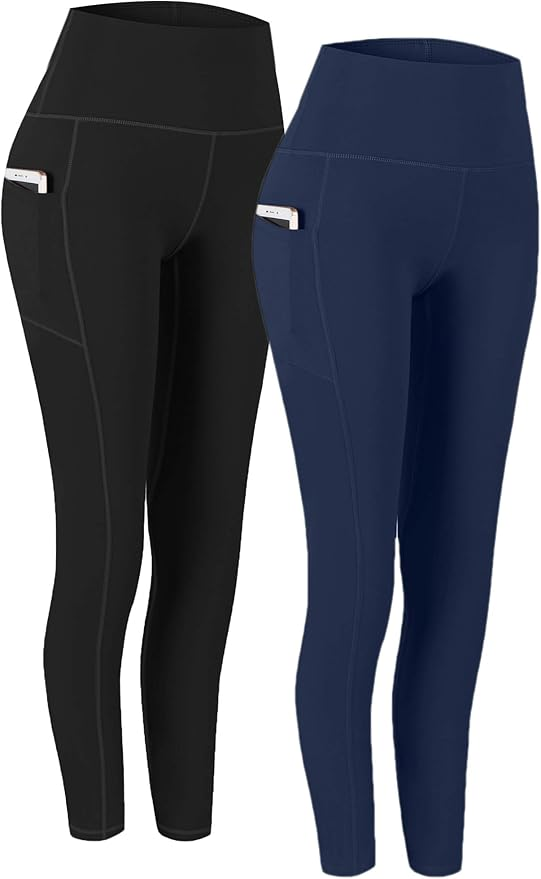 Fengbay 2-Pack Leggings with Pockets
