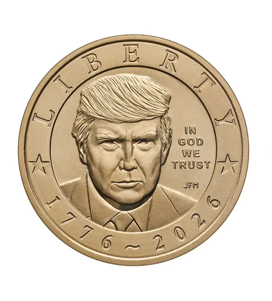 Treasury Secretary Scott Bessent unveiled the design of a new 2026 $1 coin featuring President Trump’s likeness.X / @SecScottBessent